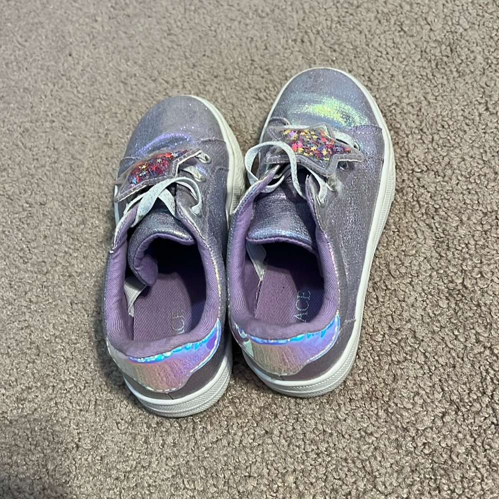 Toddler girl’s size 11 sneakers. Used but in good condition.